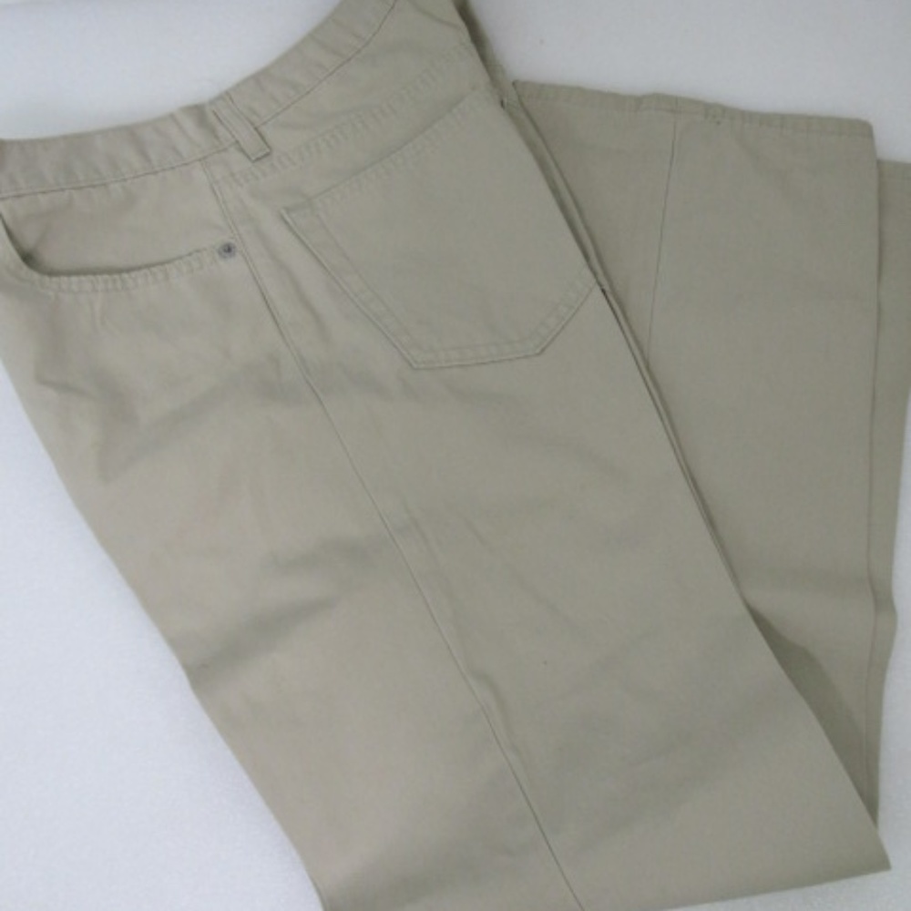 Banana Republic Mens‎ Dress Khaki Tan Jean Cotton Straight Flat Front